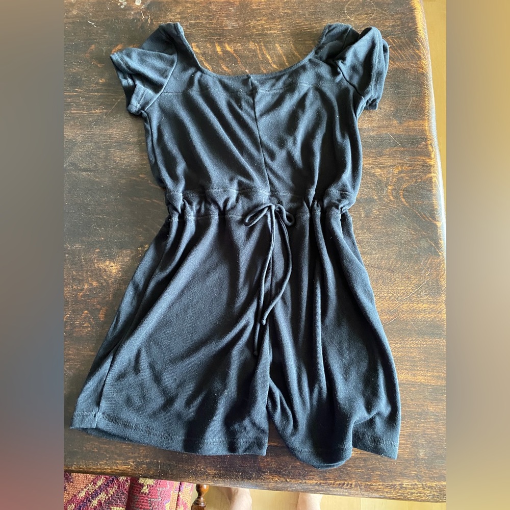 Ballet Rosa black warmup jumpsuit